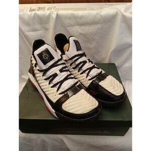 Nike Men's Sz 14 Lebron XVI 16 SB Remix Basketball Shoe White/Black CD2451-101